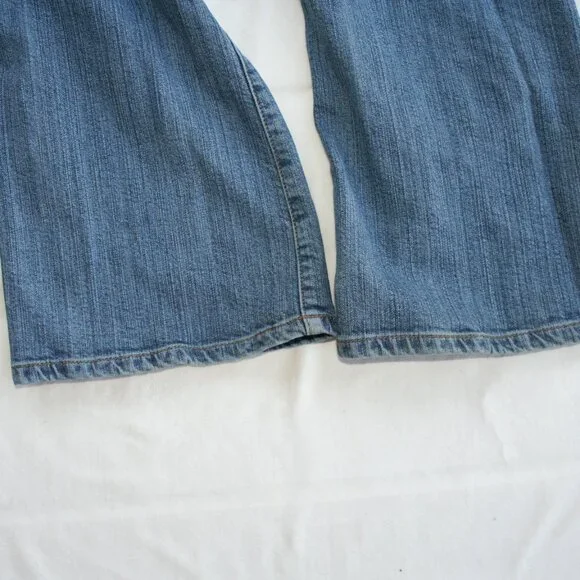 💎Cache Sz 6 Denim Jewel Pockets Ladies Blue Jeans Bling pants Flare - Picture 13 of 15